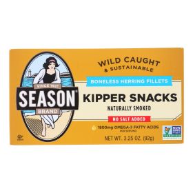 Season Brand - Fish Kipper Snacks - Case Of 12-3.25 Oz