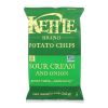 Kettle Brand Potato Chips - Sour Cream And Onion - Case Of 15 - 5 Oz.