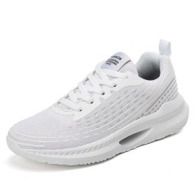 Walking Shoes Lightweight Running Tennis Sneakers (Color: White, size: 6)