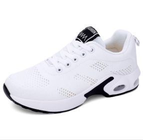 Athletic Mesh Breathable Sneakers Tennis Shoes (Color: White, size: 10)