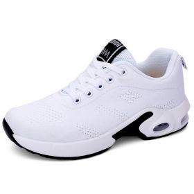 Women Slip-on Walking Shoes Mesh Sneakers (Color: White, size: 5)